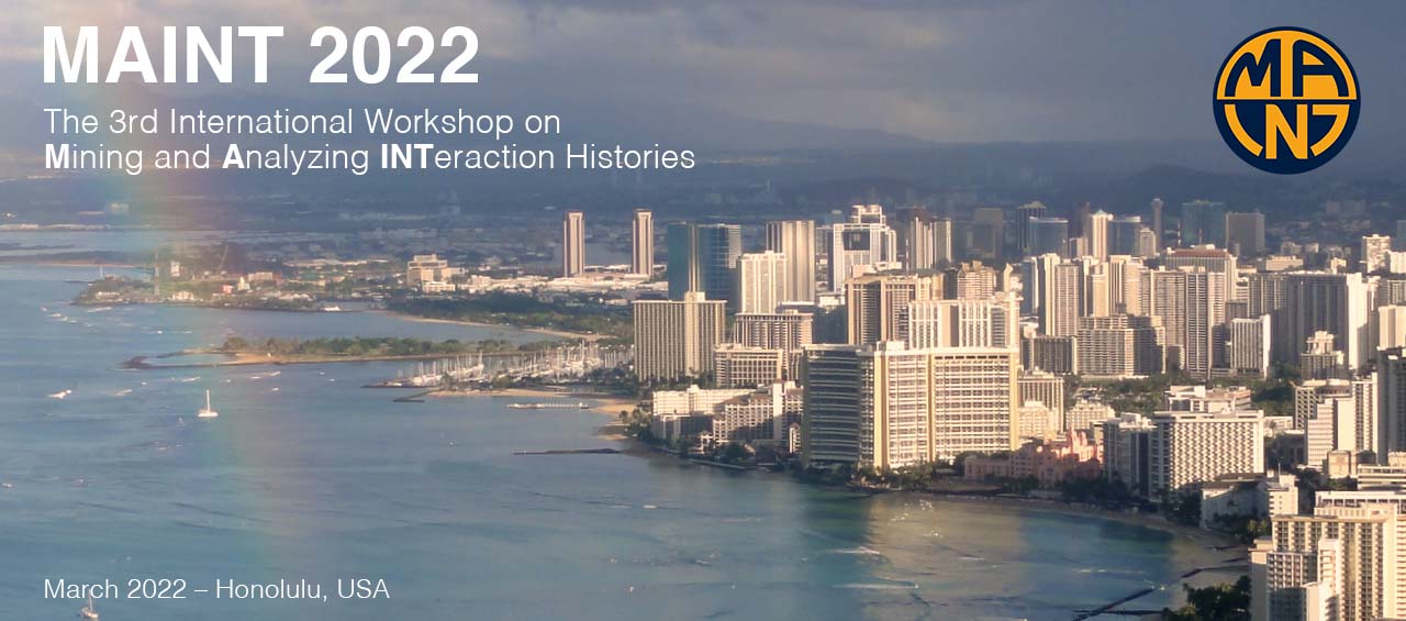 The Second International Workshop on Mining and Analyzing Interaction Histories (MAINT 2022)